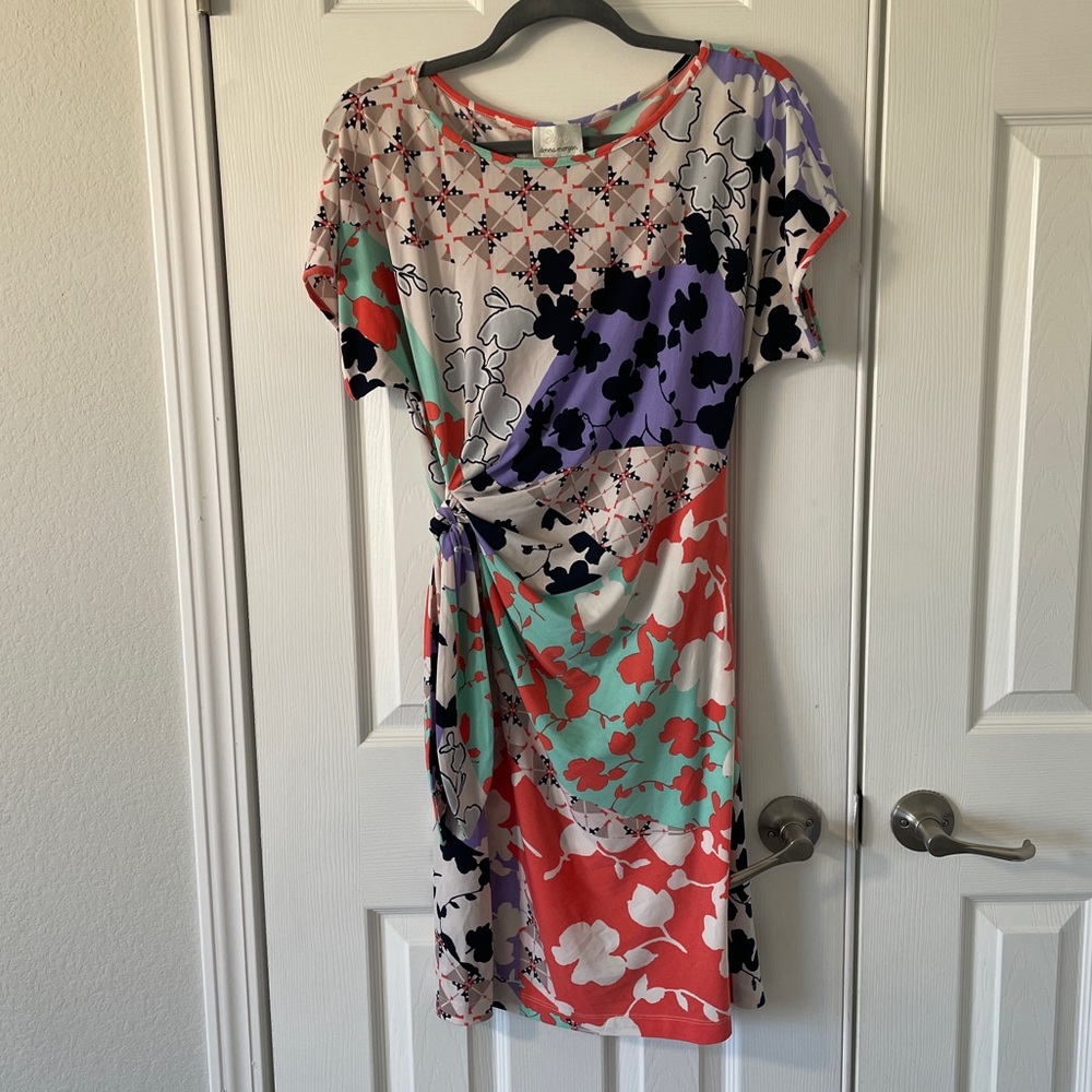 Donna Morgan by A Pea In The Pod Faux Wrap Floral Print Maternity Dress